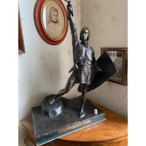 Grand Bronze Gustave Michel XIXe 