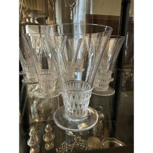 12 Verres Lalique Art Déco 