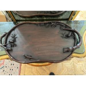 Art Nouveau Wood Tray 