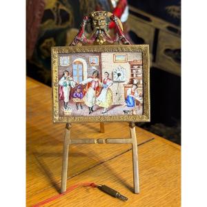 Miniature Viennoise en émail