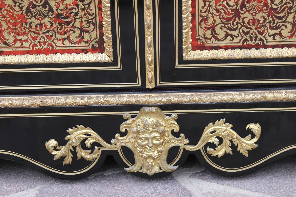 Meuble d'Appui  En Marqueterie Boulle, Par Hyppolite-edmè Pretot (1812-1855)-photo-2
