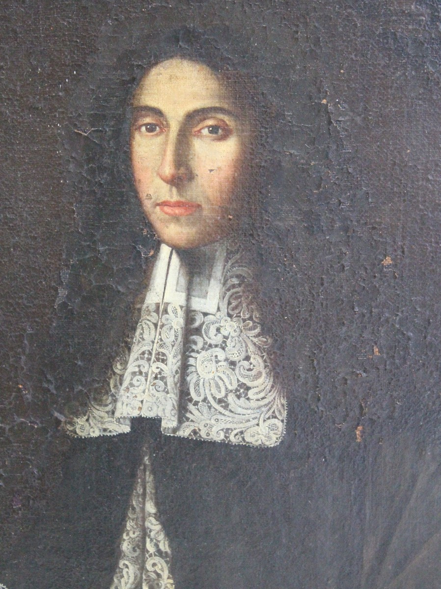Painting "the Gentleman With A Sword", Italy 17th Century.-photo-2