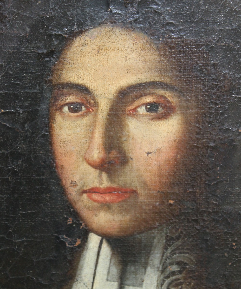 Painting "the Gentleman With A Sword", Italy 17th Century.-photo-4