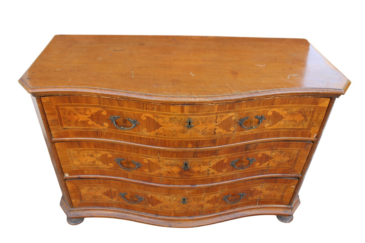 COMMODE ITALIENNE D'EPOQUE LOUIS XIV, PREMIèRE MOITIè DU XVIII SIèCLE.-photo-2