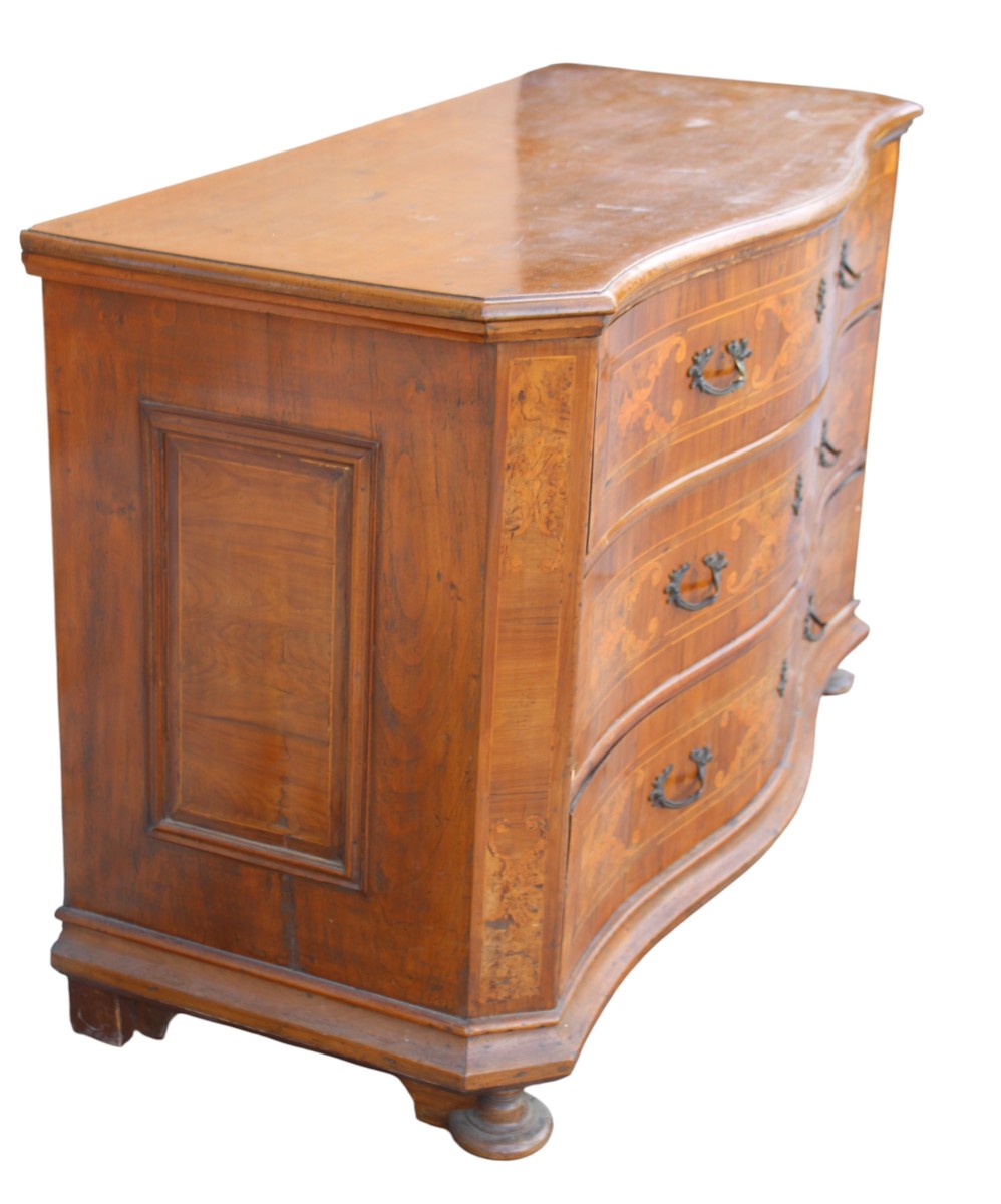 COMMODE ITALIENNE D'EPOQUE LOUIS XIV, PREMIèRE MOITIè DU XVIII SIèCLE.-photo-3