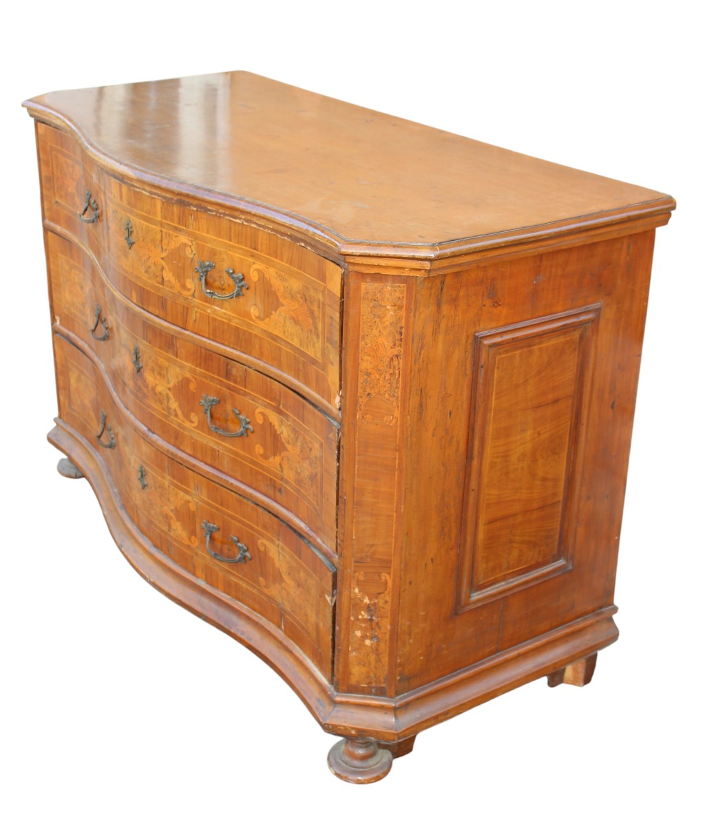 COMMODE ITALIENNE D'EPOQUE LOUIS XIV, PREMIèRE MOITIè DU XVIII SIèCLE.-photo-4