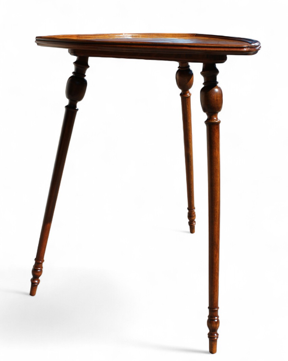 Emile Gallè (1846-1904) Three-legged Table, Circa 1900.-photo-2