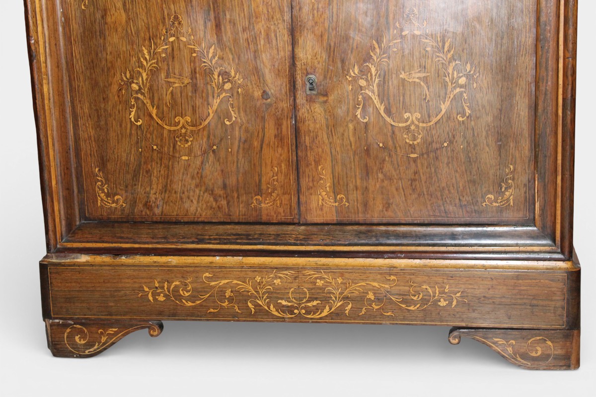 SECRETAIRE MARQUETè D'EPOQUE CHARLES  X  (1820-1840)-photo-3