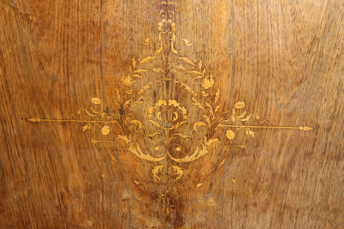 SECRETAIRE MARQUETè D'EPOQUE CHARLES  X  (1820-1840)-photo-4
