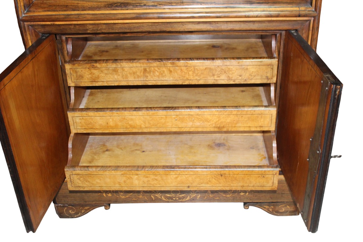 SECRETAIRE MARQUETè D'EPOQUE CHARLES  X  (1820-1840)-photo-4