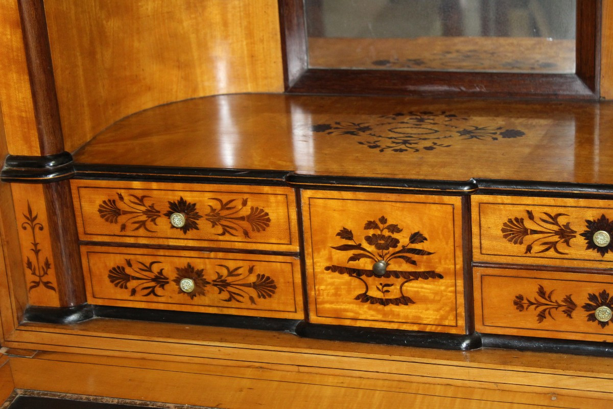 SECRETAIRE MARQUETè D'EPOQUE CHARLES  X  (1820-1840)-photo-6