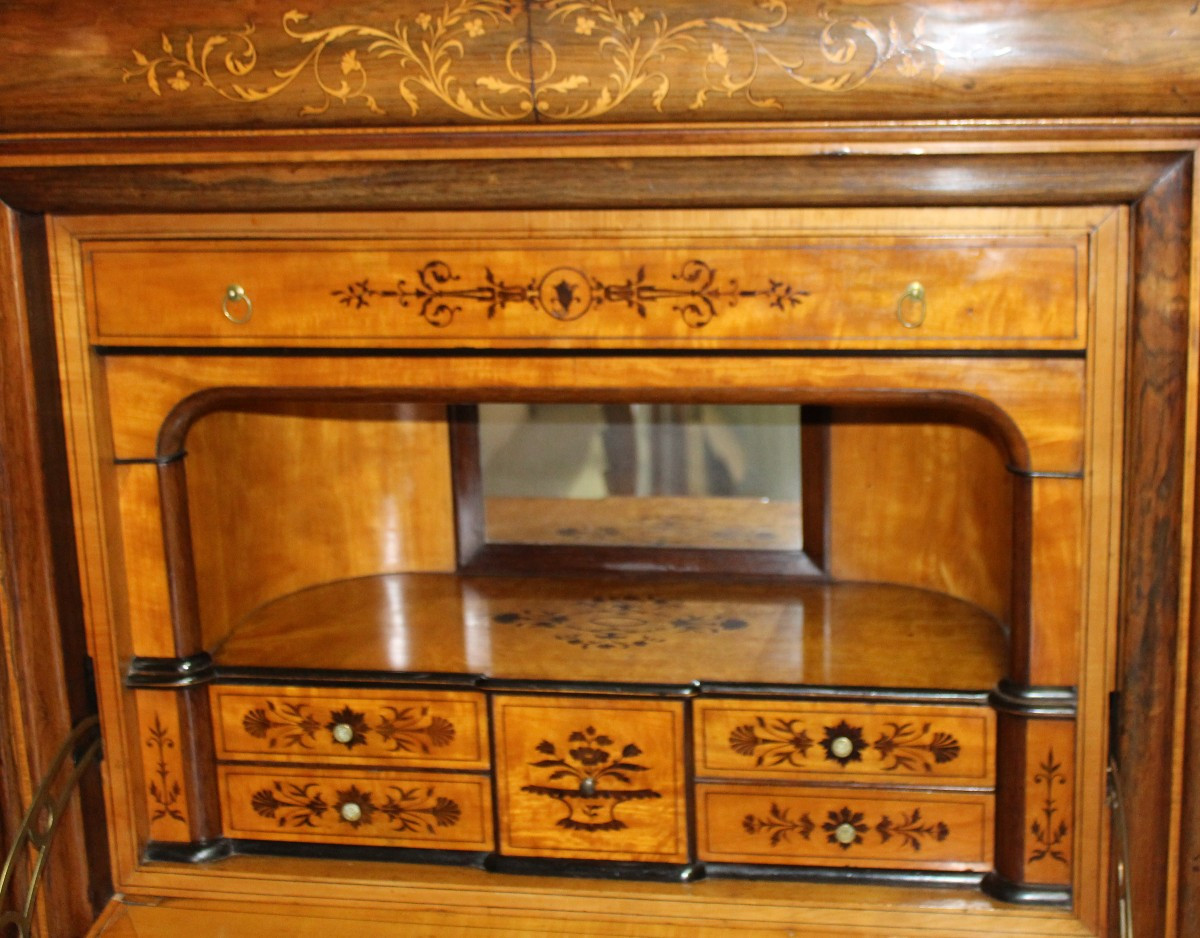 SECRETAIRE MARQUETè D'EPOQUE CHARLES  X  (1820-1840)