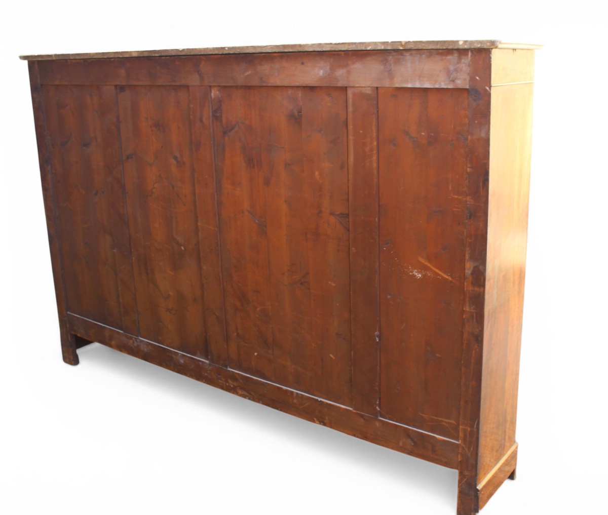 VITRINE/BIBLIOTHEQUE D'EPOQUE LOUIS PHILIPPE EN NOYER FILETè, MOITIè DU XIX SIECLE.-photo-8