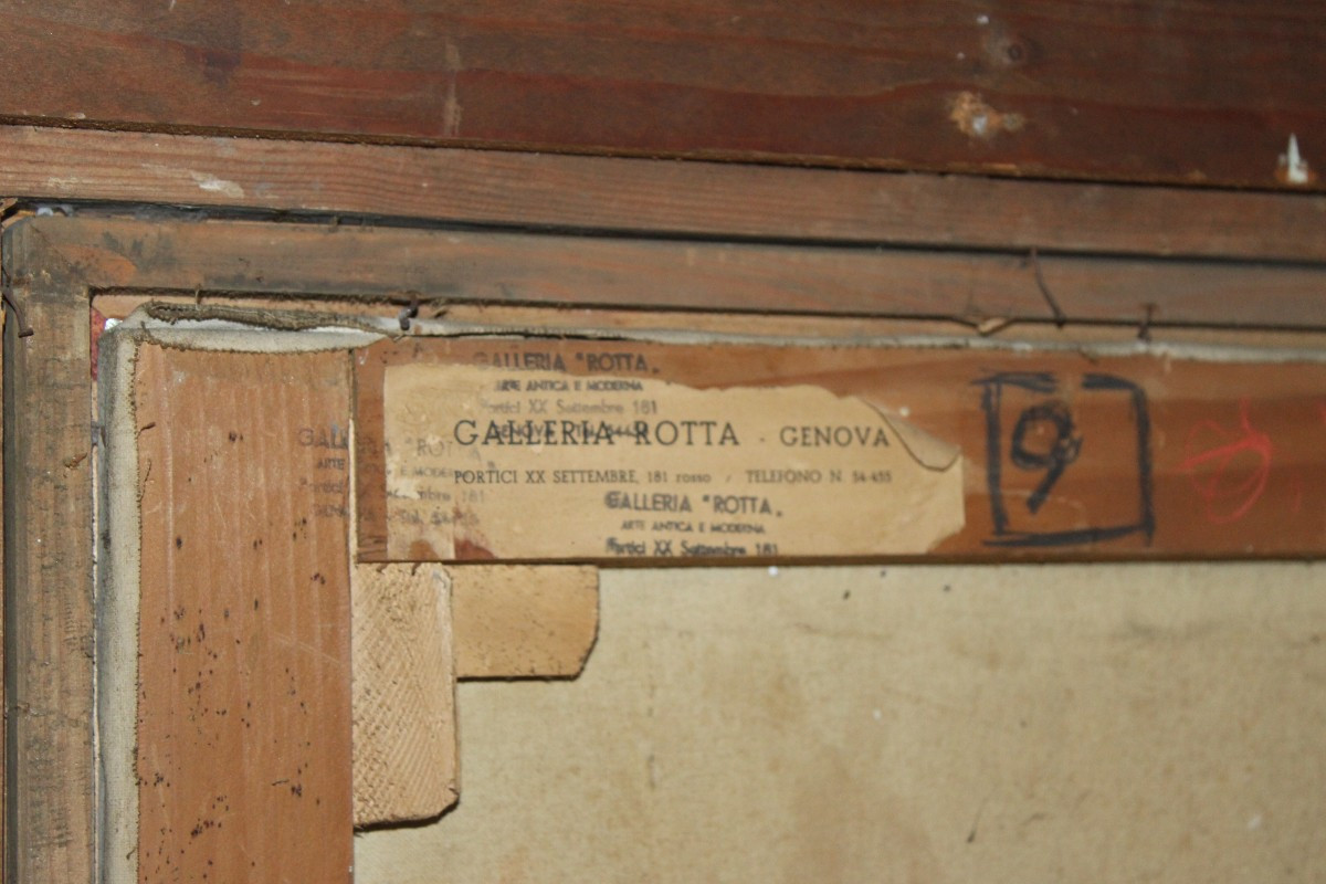 Noèl Quintavalle (1893-1975) "portrait Of A Young Woman Posing" Dated 1940.-photo-3