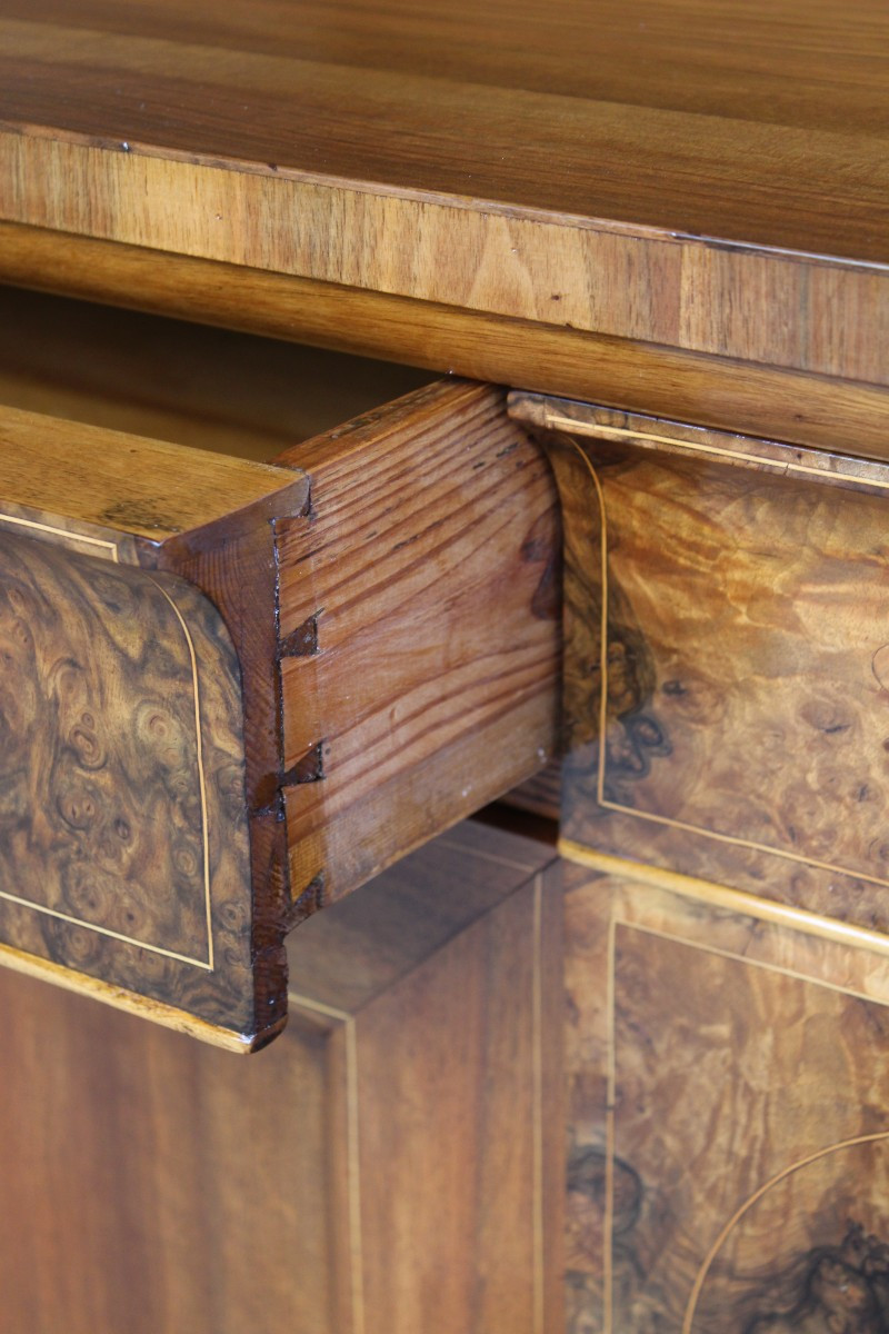 Large Charles X Period Buffet (circa 1830), In Walnut And Wolf, 19th Century.-photo-6