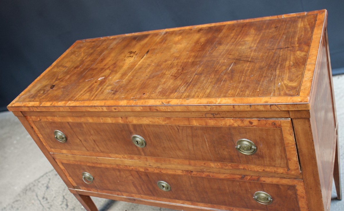 Italian Louis XVI Period Chest Of Drawers, Late 18th Century-photo-2