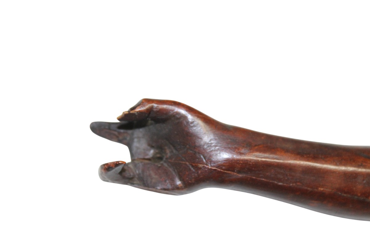 Carved Christ In Boxwood, 18th Century.-photo-4