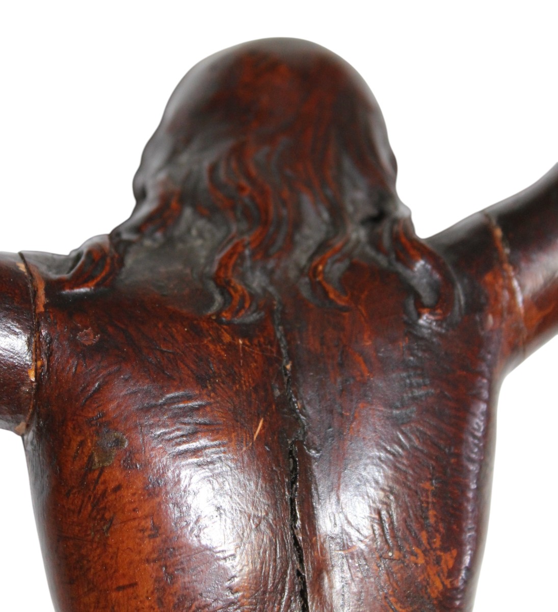 Carved Christ In Boxwood, 18th Century.-photo-6