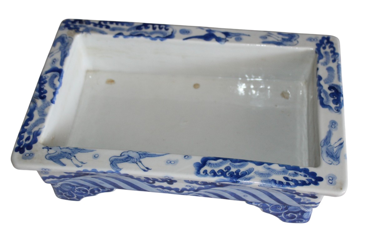 Japanese Porcelain Bonsai Pot, Circa 1900.-photo-3