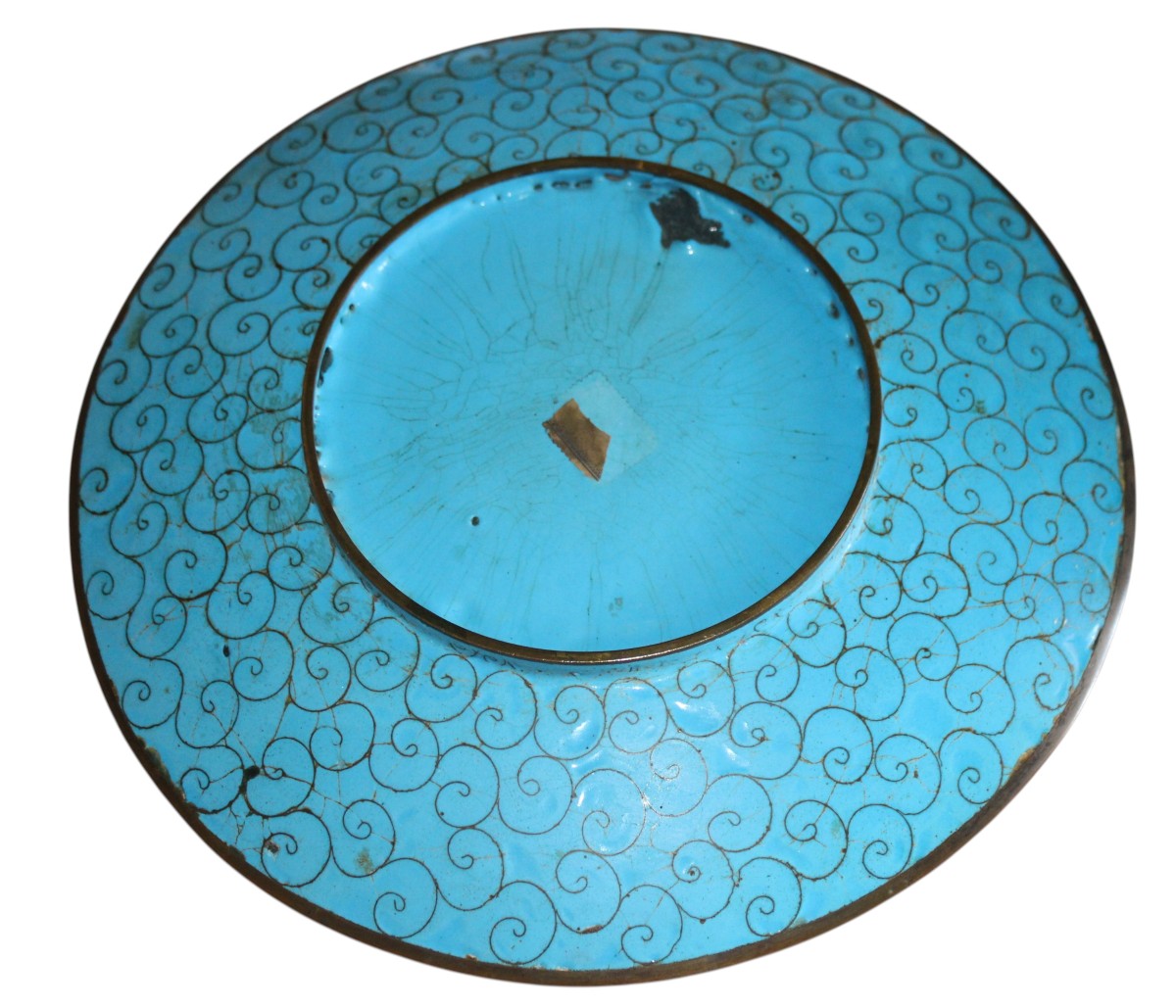 ASSIETTE CLOISONNè JAPONAIS, MEIJI PERIOD, FINE DU XIX SIECLE.-photo-3