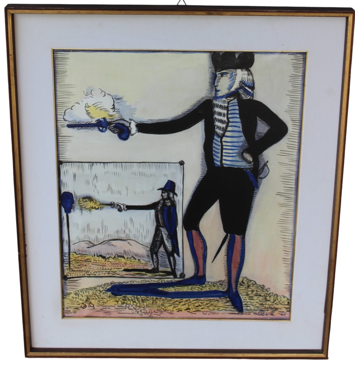 Carlo Hollesch (pola 1926–venice 1978) Titled "montecristo? Chi è?" 1965.