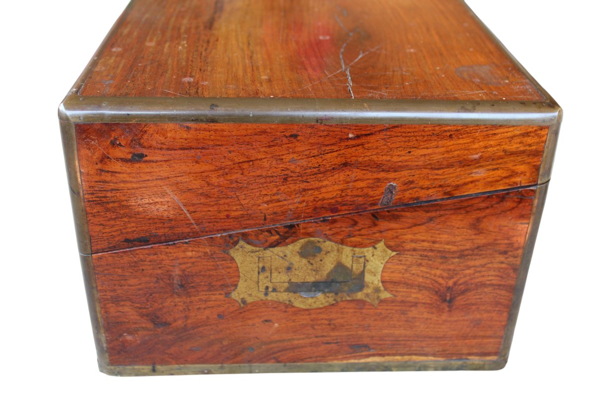 Huanghuali Writing Box , China, 19th Century.-photo-3