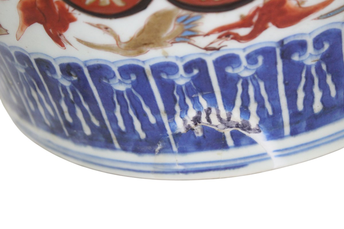 PAIRE DE GRAND VASES IMARI JAPONAIS, MEIJI PERIOD, FINE DU XIX SIECLE.-photo-5