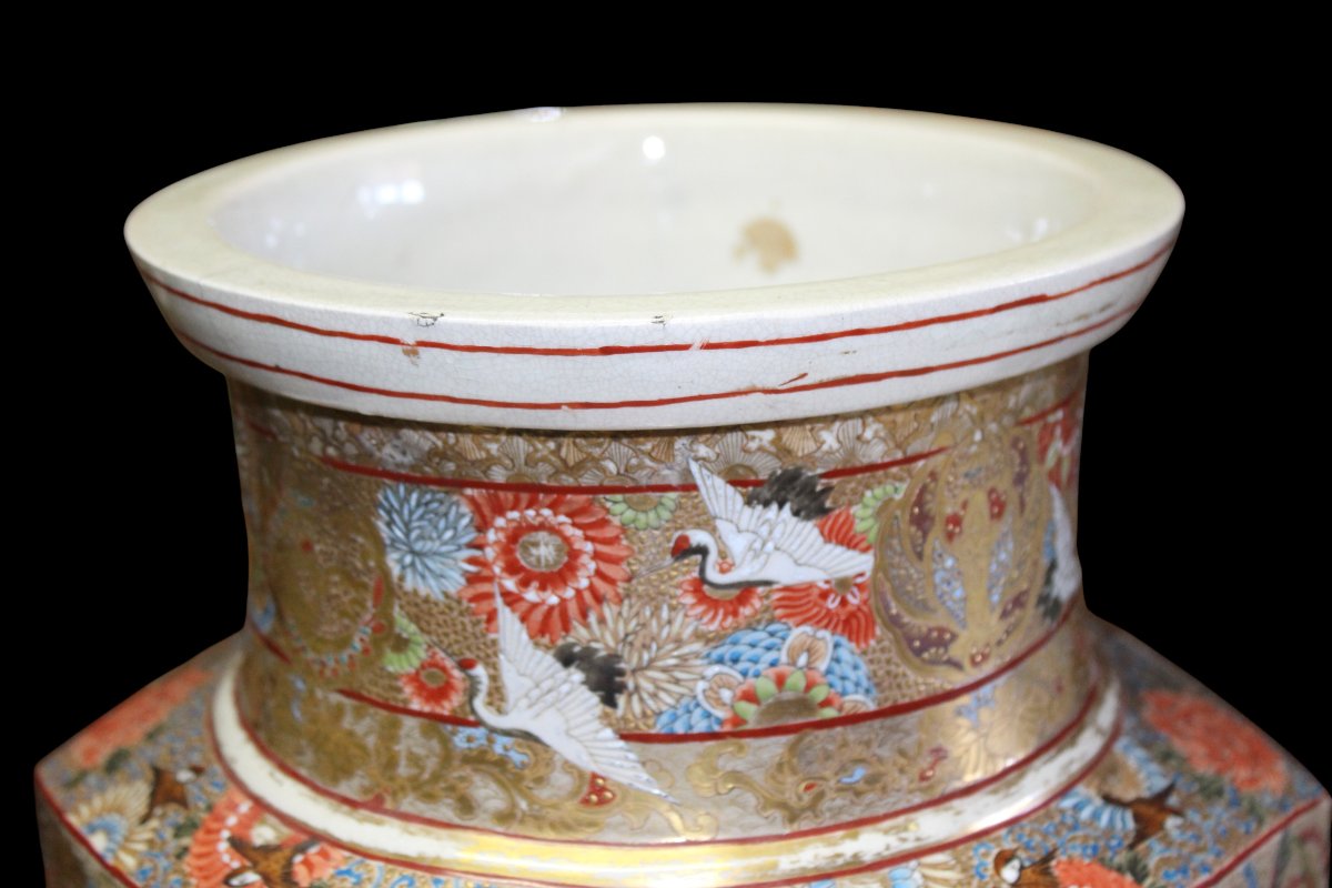 Large Satsuma Vase, Meiji Period, Japan, Late 19th Century.-photo-1
