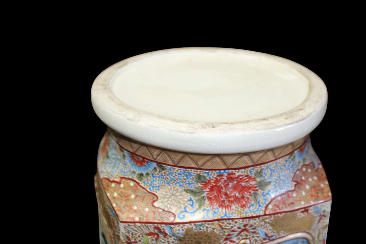 Large Satsuma Vase, Meiji Period, Japan, Late 19th Century.-photo-2