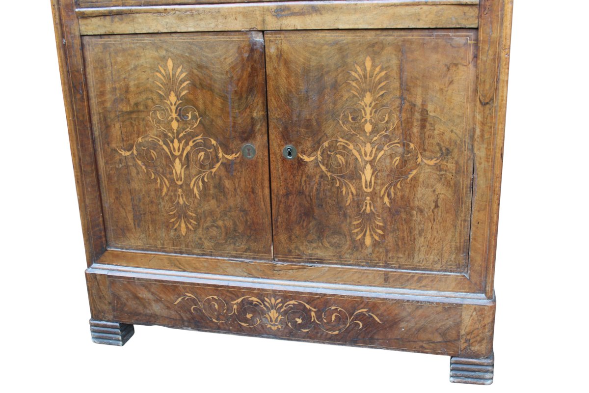 Luigi Filippo Inlaid Secretary Desk, Mid-19th Century.-photo-2