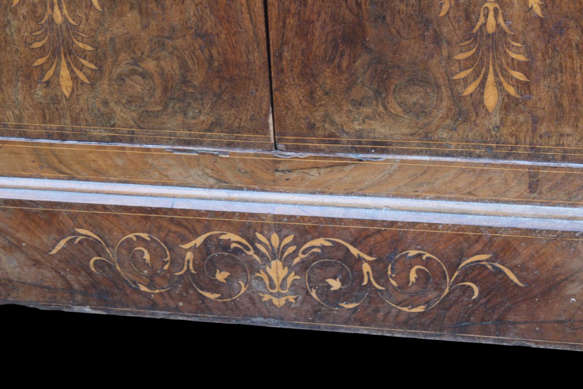 Luigi Filippo Inlaid Secretary Desk, Mid-19th Century.-photo-4