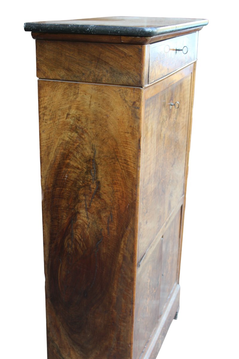 Luigi Filippo Inlaid Secretary Desk, Mid-19th Century.-photo-2
