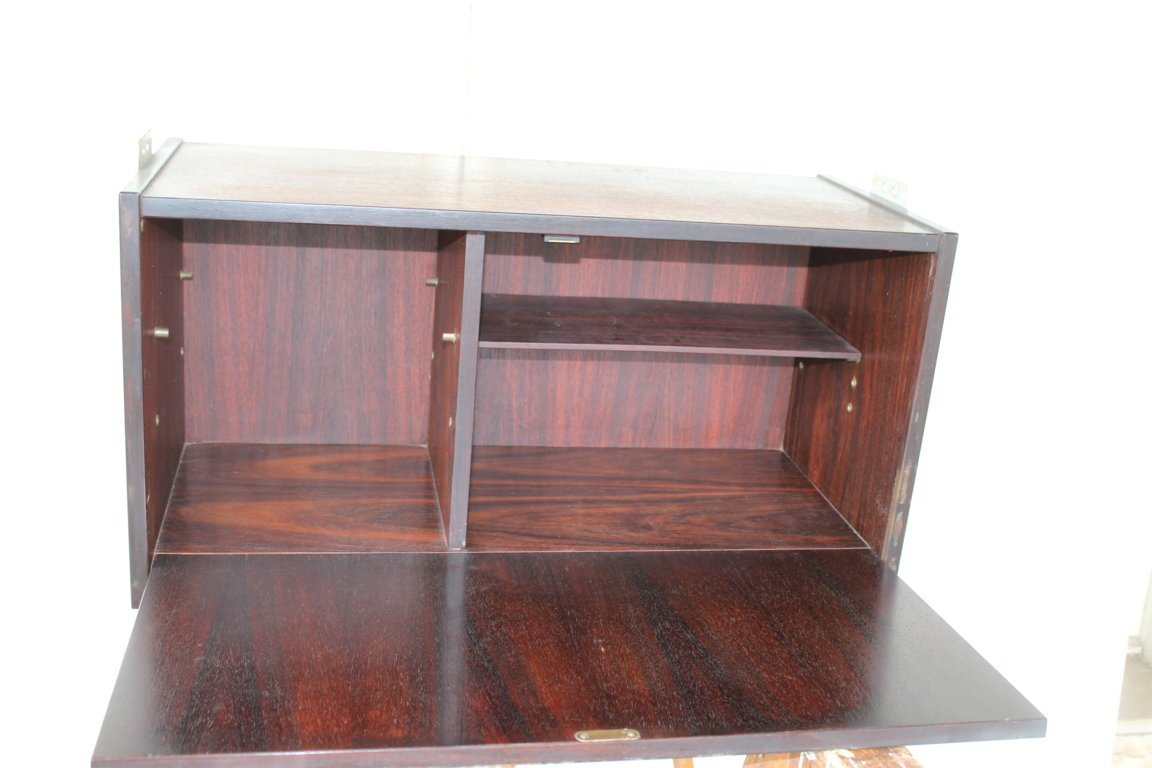 Furniture Italian Library Of Years '60 In Rosewood-photo-8