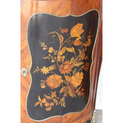 Pair Of Corner Period Napoleon III In Marquetry