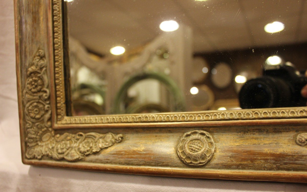 Small Restoration Mirror, Mercury Glass 42 X 48 Cm-photo-4