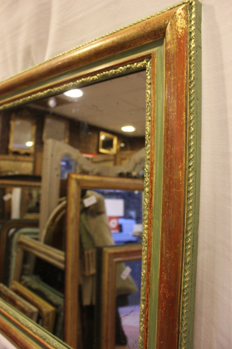 Louis Philippe Mirror Rectangle Gold And Patina, Mercury Ice 79 X 101 Cm-photo-4