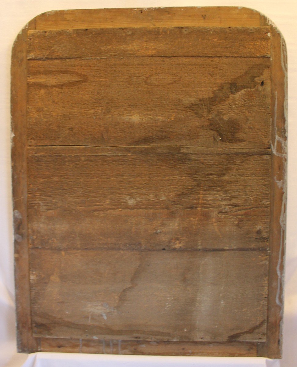 Louis Philippe Mirror, Gold Leaf And Patina, Mercury Ice 64 X 82 Cm-photo-8