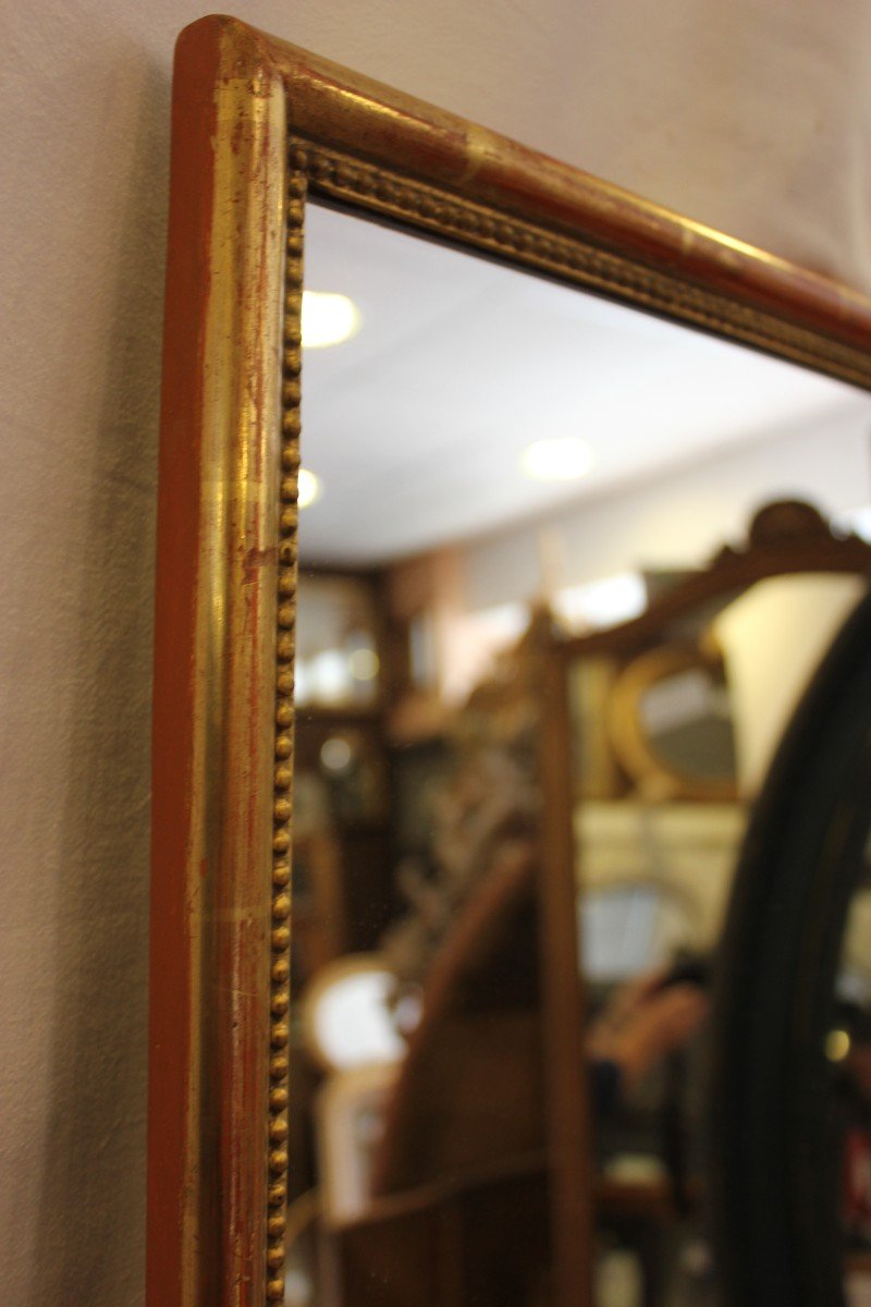 Gold Leaf Beaded Rectangle Mirror 46 X 60 Cm-photo-3