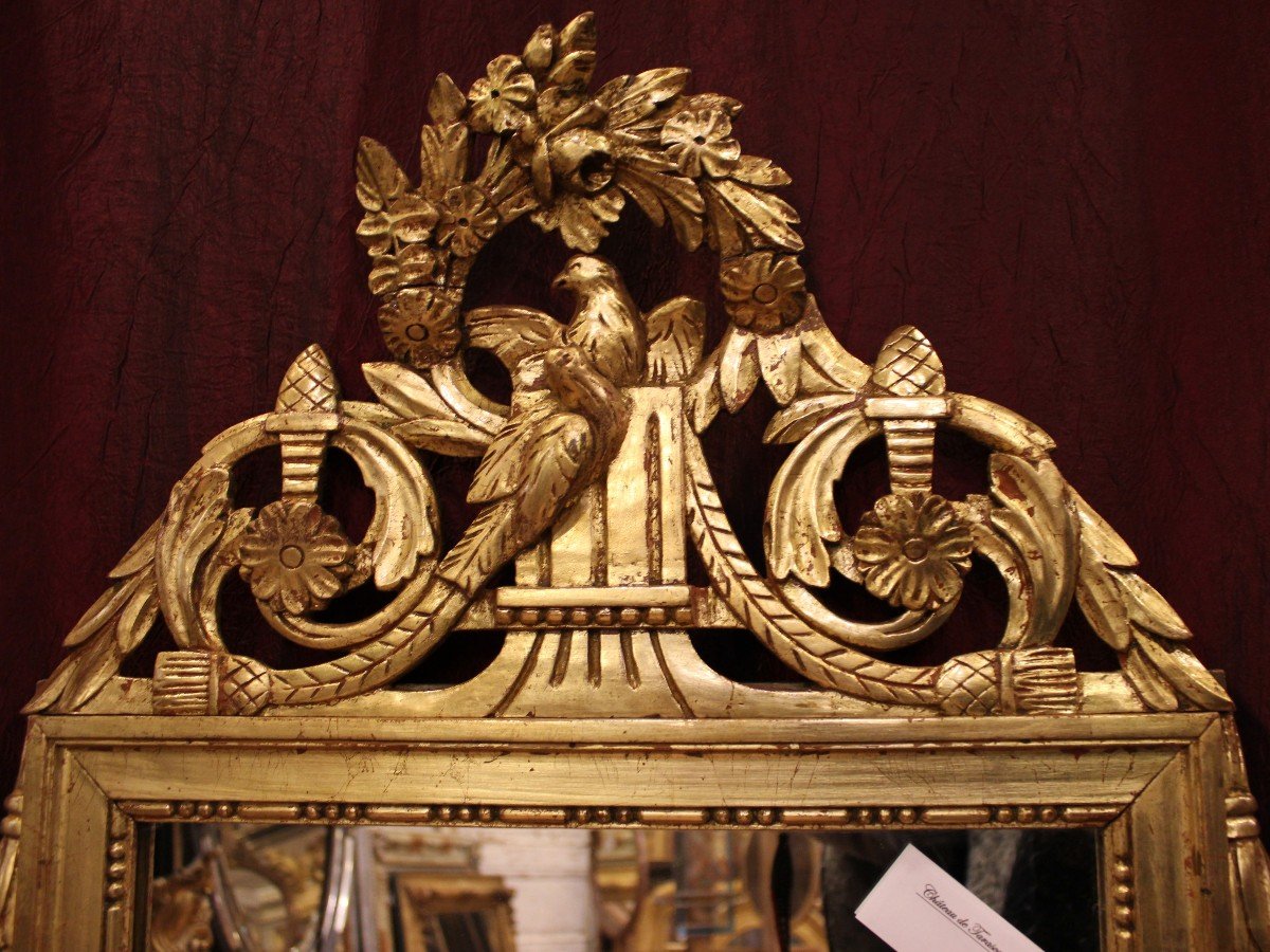 55 X95 Cm Louis XVI Style Wedding Mirror, Bird Couple Decor-photo-2