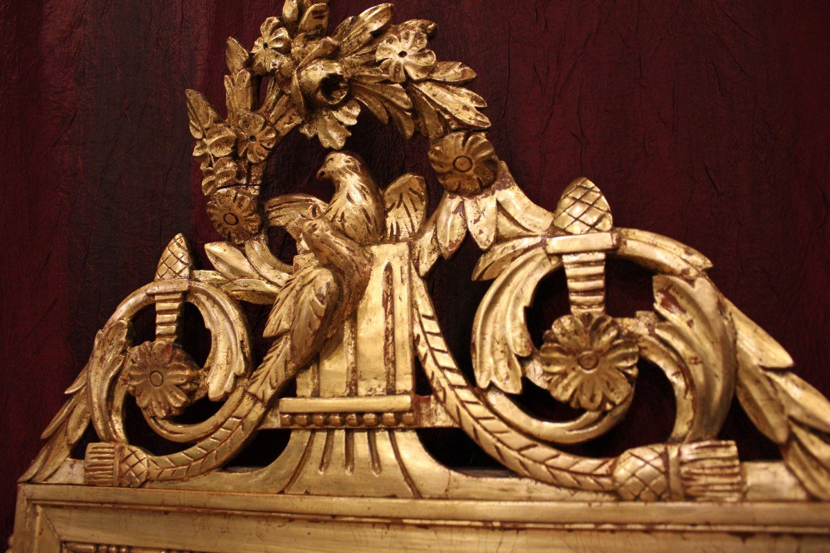 55 X95 Cm Louis XVI Style Wedding Mirror, Bird Couple Decor-photo-2