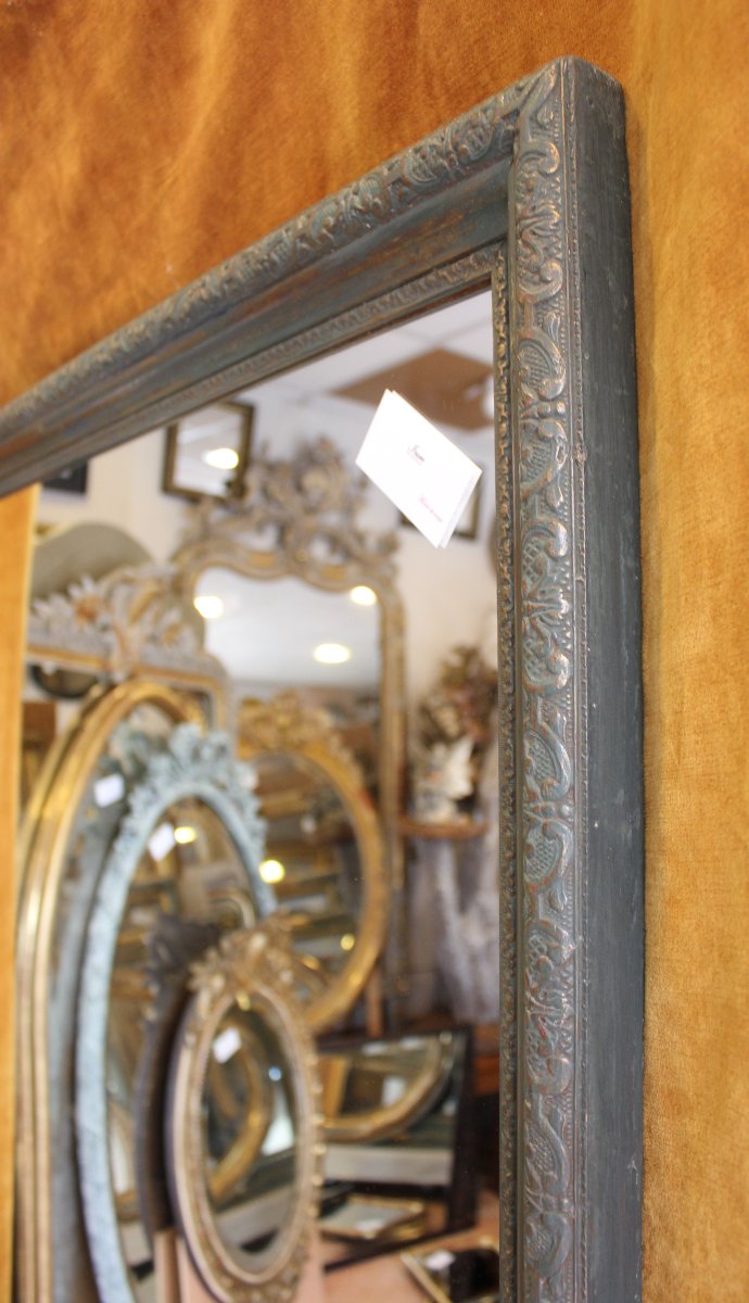 81 X 164 Cm, Large Rectangular Mirror, Bérain Style Molding-photo-7