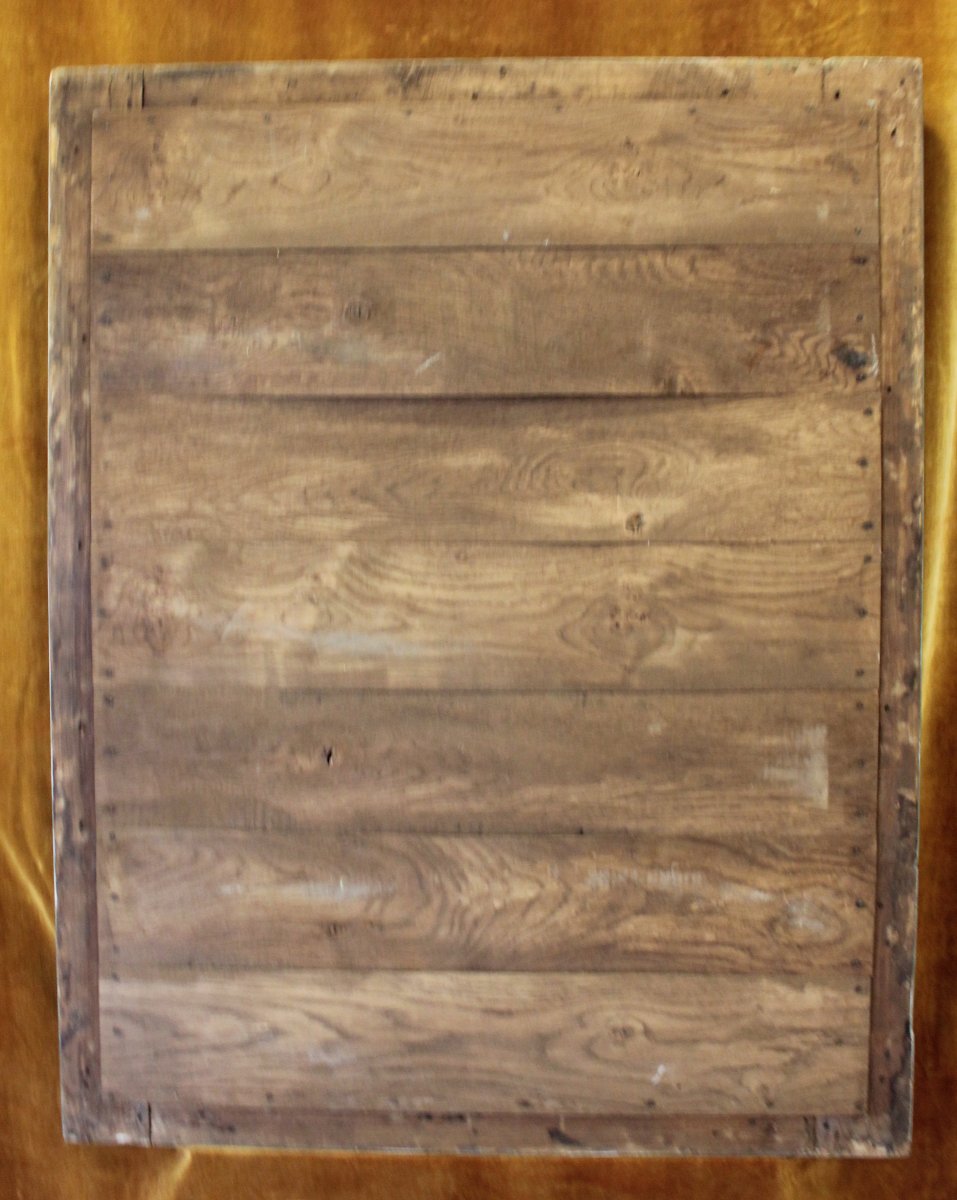 90 X 114 Cm, Rectangular Mirror, Gold Leaf And Patina Restoration -photo-8