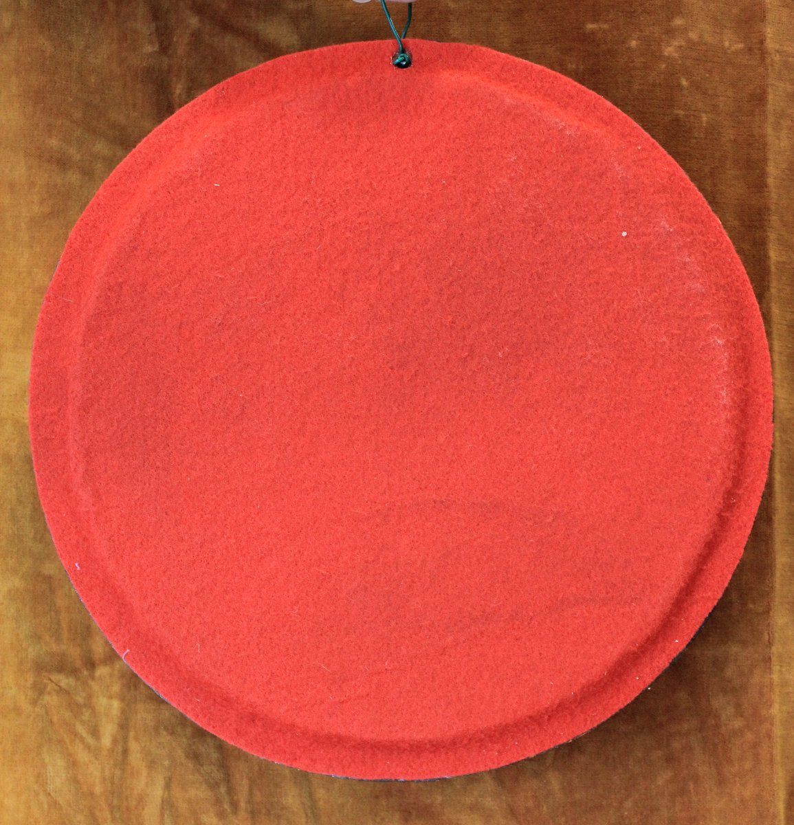 diamètre 33 cm, miroir rond, céramique décor floral-photo-6