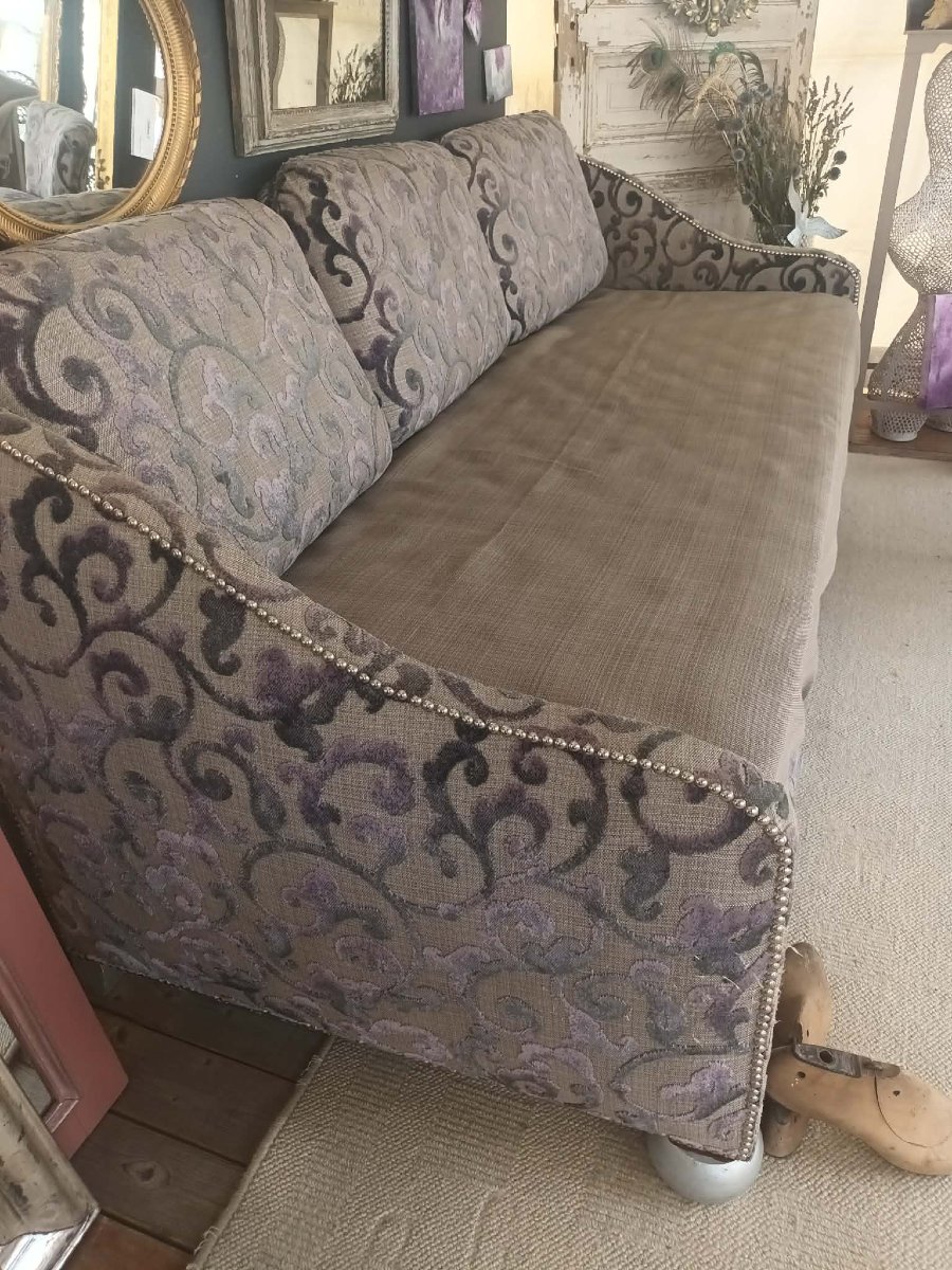 Sofa Bed, Matching Armchair, Upholstery Fabric-photo-2