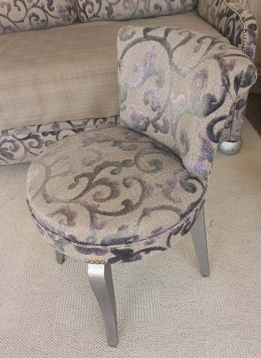 Sofa Bed, Matching Armchair, Upholstery Fabric-photo-3