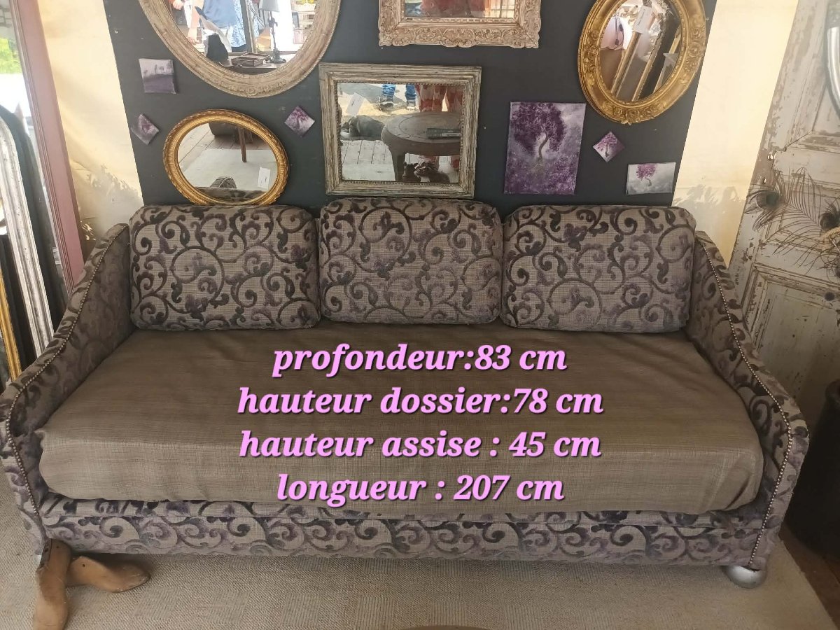 Sofa Bed, Matching Armchair, Upholstery Fabric-photo-5
