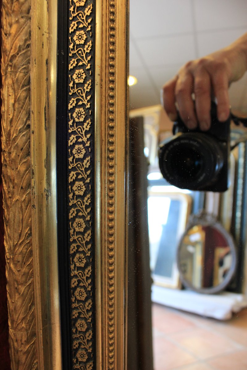 Miroir rectangle , cadre Napoléon III, 63 x 78 cm-photo-4