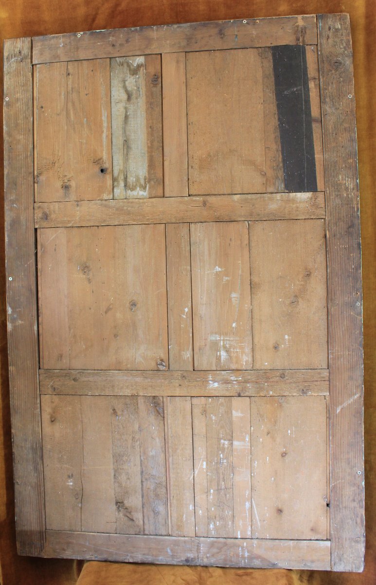 Large Antique Rectangular Mirror, First Empire Period, 100 X 155 Cm-photo-8