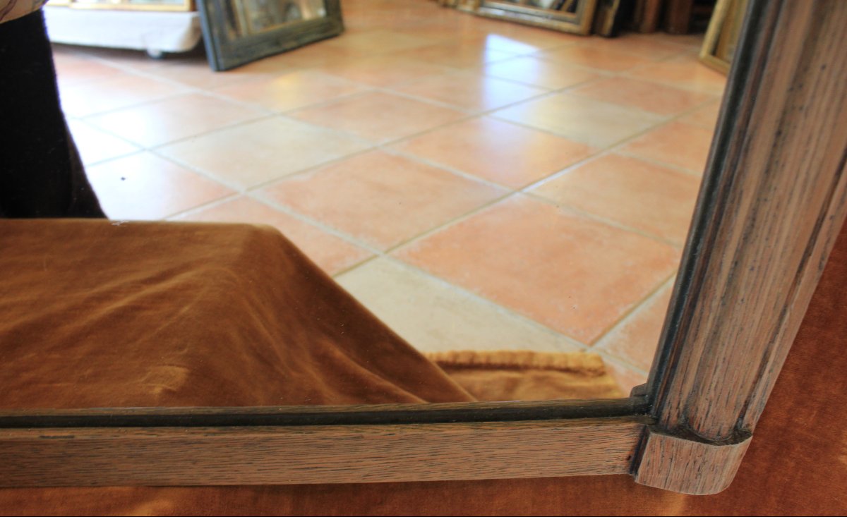 "1900" Bistro Mirror Made Of Natural Wood, 109 X 127 Cm-photo-1