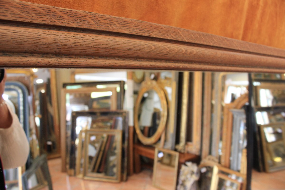 "1900" Bistro Mirror Made Of Natural Wood, 109 X 127 Cm-photo-5